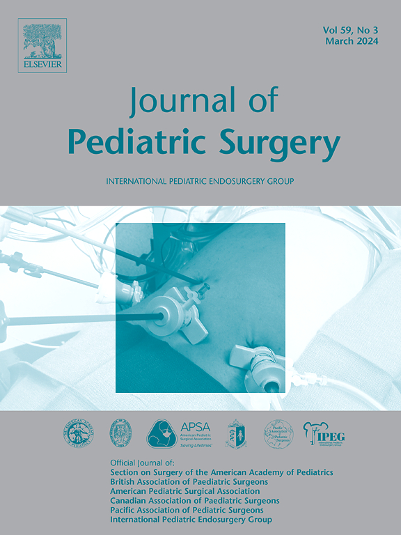 Go to journal home page - Journal of Pediatric Surgery